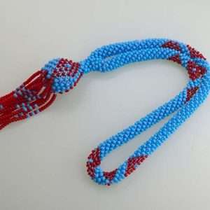 Bordo Mavi Sallama Tesbih