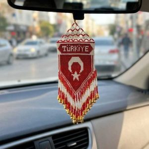 Türkiye Ay Yıldızlı Araba Ayna Süsü