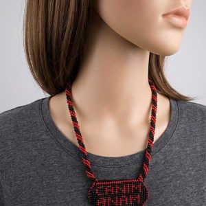 Canım Anam Yazılı El Yapımı Muska Kolye