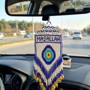 Maşallah Yazılı  Araba Dikiz Aynası Süsü